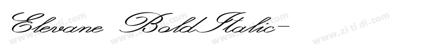 Elevane BoldItalic字体转换 Elevane BoldItalic字体转换